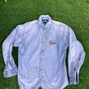 FIU Florida International University Denim Button Up Shirt Women's Small